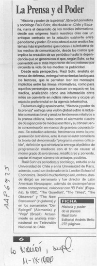 La Prensa y el poder  [artículo].