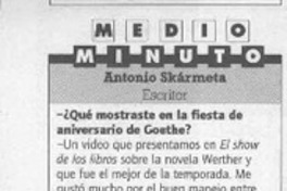 Antonio Skármeta  [artículo].