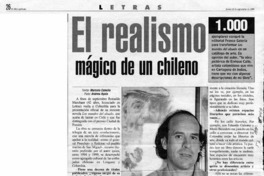 El realismo mágico de un chileno  [artículo] Marcelo Cabello.