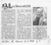 Alfonso Calderón Squadrito  [artículo].