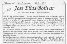 José Elías Bolívar  [artículo] Oscar Castro Araya [y] Oscar Castro Seguel.
