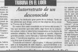 Autorretrato de un desconocido  [artículo] Jaime Miguel Gómez Rogers.