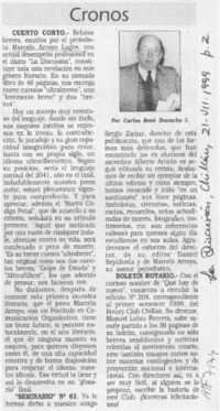 Cronos  [artículo] Carlos René Ibacache I.