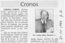 Cronos  [artículo] Carlos René Ibacache I.