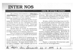 Inter Nos  [artículo] Enrique Neiman.