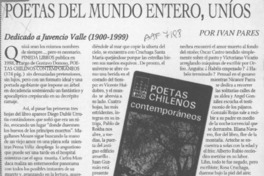 Poetas del mundo, uníos  [artículo] Iván Pares.