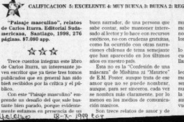 "Paisaje masculino"  [artículo] B. S.