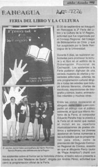 Feria del Libro y la cultura  [artículo].