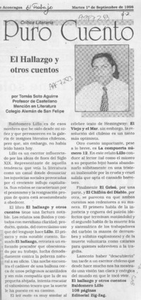 El hallazgo y otros cuentos  [artículo] Tomás Soto Aguirre.