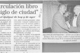 En circulación libro "Un siglo de ciudad"  [artículo].