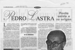 Pedro Lastra  [artículo].