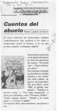 Cuentos del abuelo  [artículo].