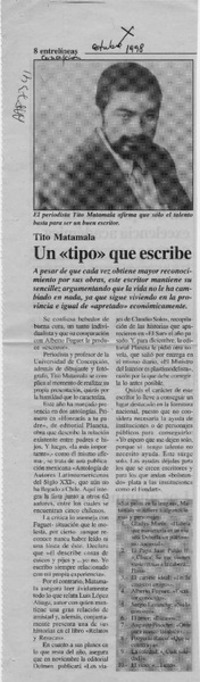 "Un "Tipo" que escribe  [artículo].