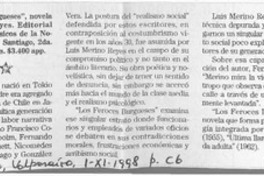 "Los feroces burgueses"  [artículo] M. H.