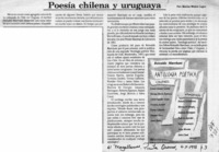 Poesía chilena y uruguaya