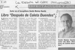 Libro "Despúes de Caleta Duendes"  [artículo].