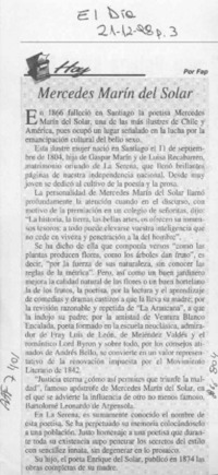 Mercedes Marín del Solar  [artículo] Fap.