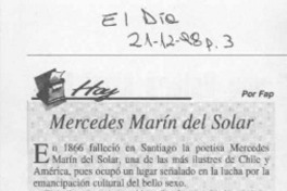 Mercedes Marín del Solar  [artículo] Fap.