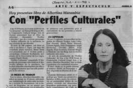 Con "Perfiles culturales"  [artículo].