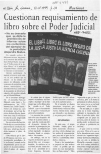 Cuestionan requisamiento de libro sobre el Poder Judicial  [artículo].