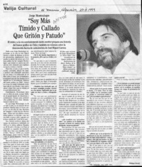 "Soy más tímido y callado que gritón y patudo"  [artículo] Philippe Dardel.