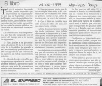 El libro  [artículo] Antonio Kayser.