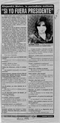 "Si yo fuera presidente"  [artículo].