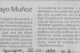 Otra vez Mayo Muñoz  [artículo].