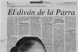 El diván de la Parra  [artículo] Sergio Concha Gamboa.