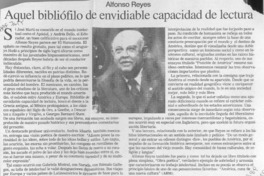 Aquel bibliófilo de envidiable capacidad de lectura