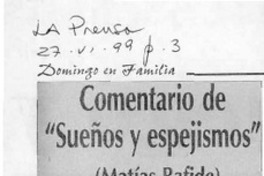 Comentario de "Sueños y espejismos"  [artículo] Italia Nardocci F.