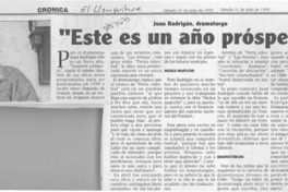 "Este es un año próspero"  [artículo].