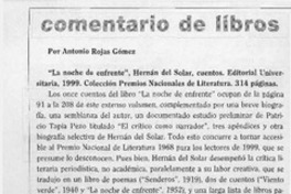 "La noche de enfrente"  [artículo] Antonio Rojas Gómez.