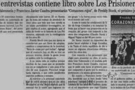 50 entrevistas contiene libro sobre Los Prisioneros  [artículo].