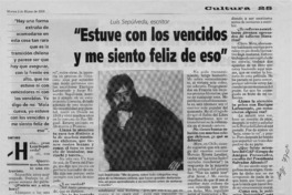 "Estuve con los vencidos y me siento feliz de eso"  [artículo].