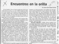 Encuentros en la orilla  [artículo] Jaime Gómez Rogers (Jonás).