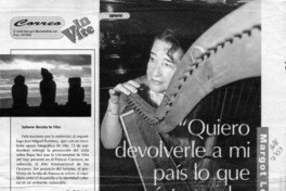 "Quiero devolverle a mi país lo que éste me ha entregado"  [artículo].