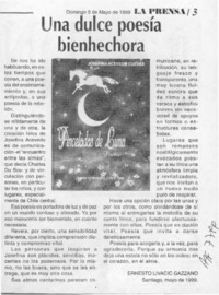 Una dulce poesía bienhechora  [artículo] Ernesto Livacic Gazzano.
