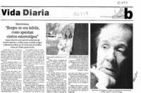 "Borges no era infeliz, como apuntan ciertos estereotipos"  [artículo].