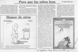 Para que los niños lean