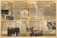 Pablo Neruda, "Presencia ausente", "Un testimonio ante el tiempo"