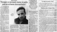"Siempre es necesario matar al padre, pero no es bueno descuartizarlo"