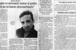 "Siempre es necesario matar al padre, pero no es bueno descuartizarlo"