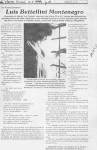 Luis Bettellini Montenegro  [artículo] Hugaldo.