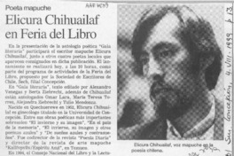 Elicura Chihuailaf en Feria del Libro
