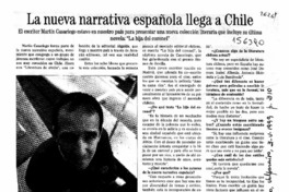 La nueva narrativa española llega a Chile  [artículo].