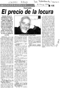 El precio de la locura  [artículo].