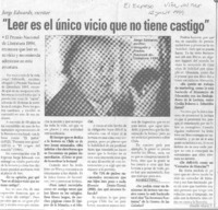 "Leer es el único vicio que no tiene castigo"