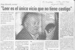 "Leer es el único vicio que no tiene castigo"