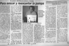 Para evocar y reencantar la pampa